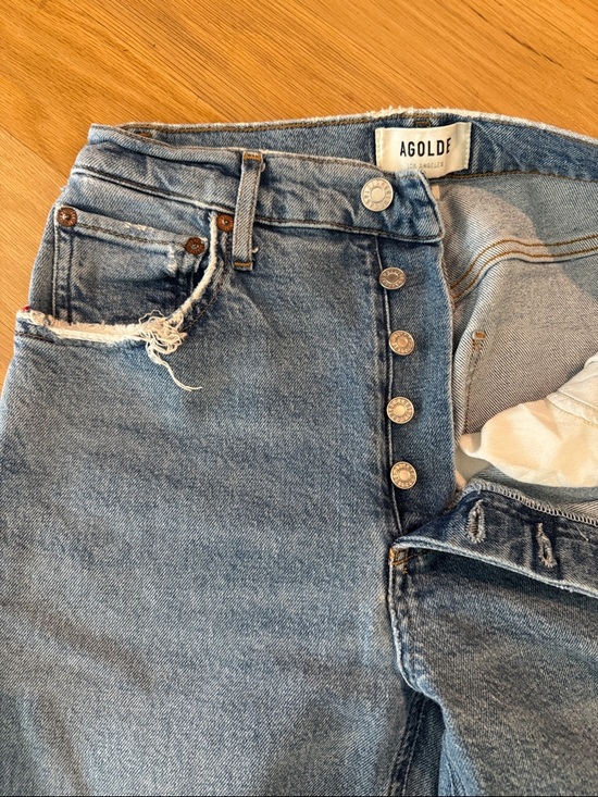 AGOLDE Riley High Rise Straight Jeans - Picture 4 of 7